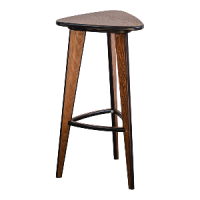 Барный табурет 3 прямые ноги 